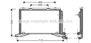 Радиатор кондиционера AVA QUALITY COOLING MS5222