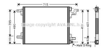 Радиатор кондиционера AVA QUALITY COOLING MS5377