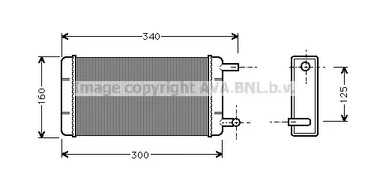 Теплообменник отопления салона AVA QUALITY COOLING MS6108