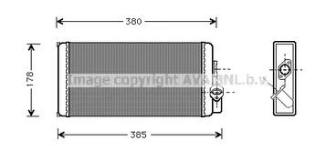 Радиатор печки AVA QUALITY COOLING MS6188