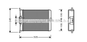 Радиатор печки AVA QUALITY COOLING MS6239