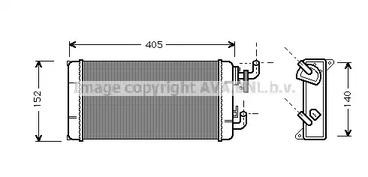 Теплообменник отопления салона AVA QUALITY COOLING MS6258