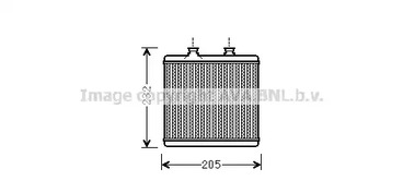 MS6472 AVA QUALITY COOLING Радиатор печки