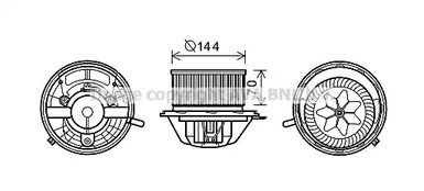 MS8607 AVA QUALITY COOLING Двигатель вентилятора