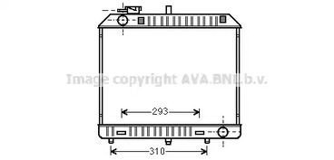 Радиатор охлаждения двигателя AVA QUALITY COOLING MSA2127