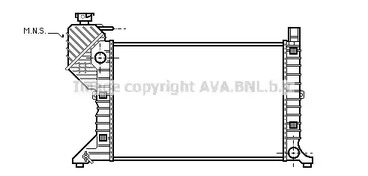 Радиатор охлаждения AVA QUALITY COOLING MSA2181