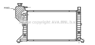 Радиатор охлаждения двигателя AVA QUALITY COOLING MSA2183