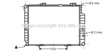 Радиатор системы охлаждения двигателя AVA QUALITY COOLING MSA2191