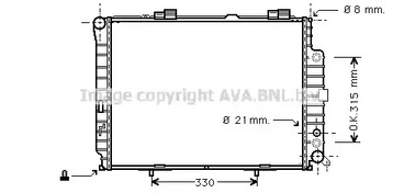 MSA2228 AVA QUALITY COOLING Радиатор системы охлаждения