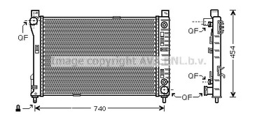 Радиатор системы охлаждения AVA QUALITY COOLING MSA2286