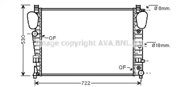 радиатор системы охлаждения AVA QUALITY COOLING MSA2309