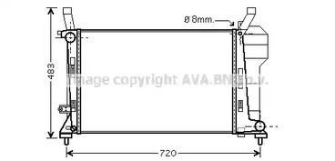 Радиатор системы охлаждения AVA QUALITY COOLING MSA2363