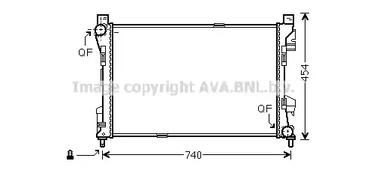 Радиатор системы охлаждения AVA QUALITY COOLING MSA2463