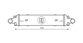 MSA4593 AVA QUALITY COOLING Интеркулер