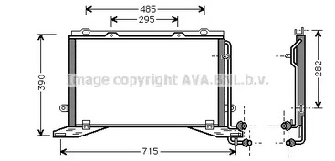 Радиатор кондиционера AVA QUALITY COOLING MSA5268