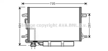 Радиатор кондиционера AVA QUALITY COOLING MSA5307D