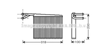 MSA6372 AVA QUALITY COOLING Радиатор печки