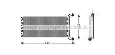 MSA6399 AVA QUALITY COOLING Радиатор печки