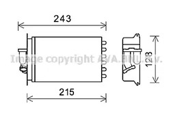 Радиатор печки AVA QUALITY COOLING MSA6649