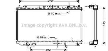 Радиатор системы охлаждения AVA QUALITY COOLING MT2101