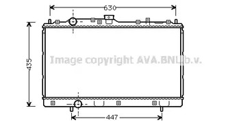 Радиатор, охлаждение двигателя AVA QUALITY COOLING MT2113