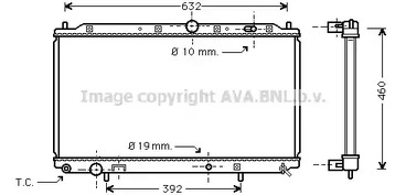 радиатор системы охлаждения AVA QUALITY COOLING MT2116