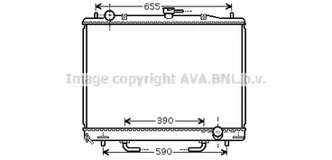 Радиатор охлаждения двигателя AVA QUALITY COOLING MT2170