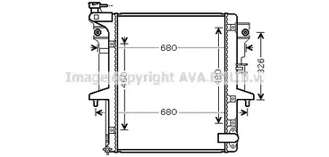 Радиатор системы охлаждения AVA QUALITY COOLING MT2203