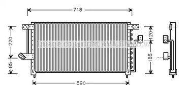 радиатор кондиционера AVA QUALITY COOLING MT5098