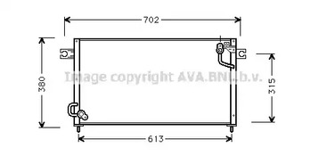 Радиатор кондиционера AVA QUALITY COOLING MT5124