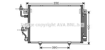 Конденсатор кондиционера AVA QUALITY COOLING MT5191D
