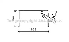 MT6259 AVA QUALITY COOLING Радиатор печки