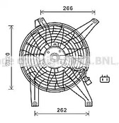 Вентилятор охлаждения радиатора двс AVA QUALITY COOLING MT7528