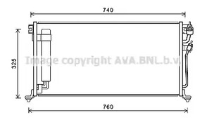 радиатор кондиционера с осушит. AКПП AVA QUALITY COOLING MTA5220D