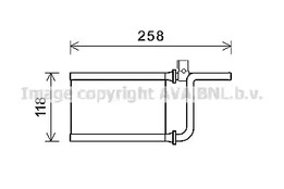 Теплообменник отопление салона AVA QUALITY COOLING MTA6254