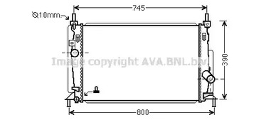 Радиатор системы охлаждения AVA QUALITY COOLING MZ2237