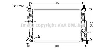 Радиатор охлаждение двигателя AVA QUALITY COOLING MZ2246