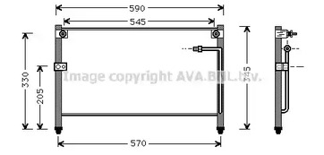 Конденсатор кондиционера AVA QUALITY COOLING MZ5112