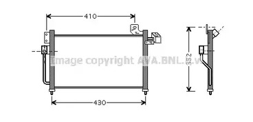 Радиатор кондиционера AVA QUALITY COOLING MZ5155