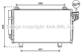 Радиатор кондиционера AVA QUALITY COOLING MZ5261D