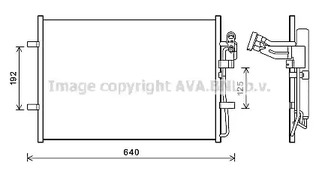 Радиатор кондиционера AVA QUALITY COOLING MZ5281D