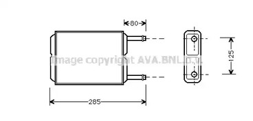 Радиатор печки AVA QUALITY COOLING MZ6123