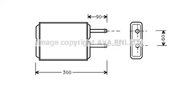 MZ6124 AVA QUALITY COOLING Радиатор отопителя