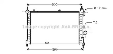Радиатор системы охлаждения двигателя AVA QUALITY COOLING OL2127