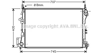 OL2339 AVA QUALITY COOLING Радиатор AVA QUALITY COOLING