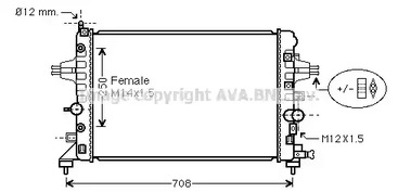 Радиатор системы охлаждения AVA QUALITY COOLING OL2482