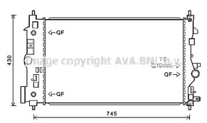 OL2546 AVA QUALITY COOLING радиатор системы охлаждения