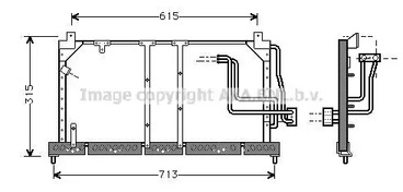 Конденсатор кондиционера AVA QUALITY COOLING OL5224