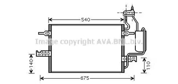 Конденсатор кондиционера AVA QUALITY COOLING OL5349D