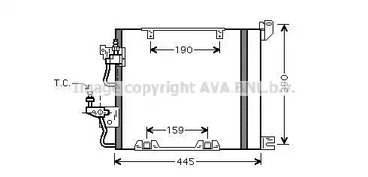 Конденсатор кондиционера AVA QUALITY COOLING OL5368D